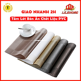 Mua Combo 02 Miếng Lót Bàn Ăn Cao Cấp Lớn 45*30cm Thiết Kế Sang Trọng - Hàng Chính Hãng