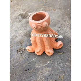 Mua Chậu đất nung trồng cây hình bạch tuộc siêu nhỏ