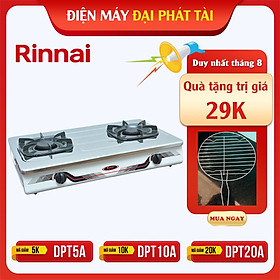 Bếp Gas Dương Rinnai RV-370(SM)N - Bạc Inox - Hàng Chính Hãng