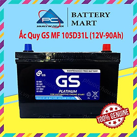 Bình Ắc Quy 12V-90Ah, Ắc Quy Ô Tô GS MF 105D31L/R