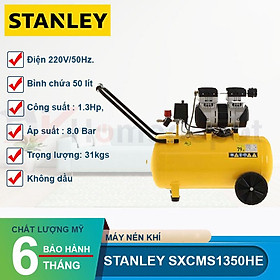 Mua Máy nén khí không dầu 50L Stanley SXCMS1350HE