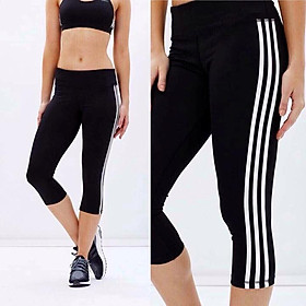 Quần lửng sọc trắng Das tập Gym yoga