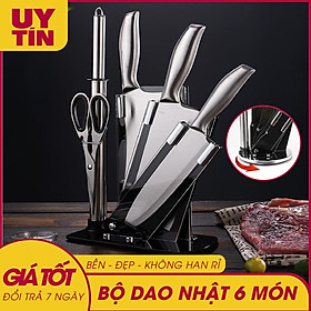 BÁO GIÁ Bộ Dao Làm Bếp Nhật | Shopee Lazada Sendo Tiki mới nhất 30 BỘ DAO LÀM BẾP NHẬT BẢN 6 MÓN GIÁ TỐT