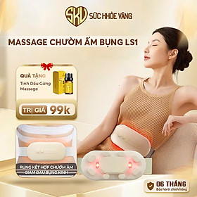 ￼Túi Chườm Nóng Massage Bụng kinh, Đai Chườm Bụng Kinh Làm Ấm Giảm Đau Nhanh Bụng,Lưng