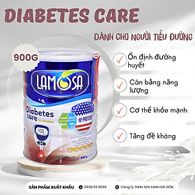 Sữa Y Tế Dinh Dưỡng Cho Người Tiểu đường Lamosa DIABETES CARE 900G hàng xuất khẩu