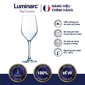 Bộ 6 Ly Rượu Vang Thuỷ Tinh Luminarc Mineral 450ml - LUMIH2318 