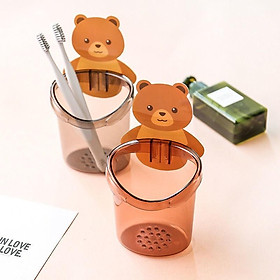 Mua Cốc Đựng Bàn Chải Kem Đánh Răng Dán Tường Hình Gấu Kute