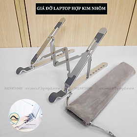 Mua Kệ Giá Đỡ Laptop Hợp Kim Nhôm Tản Nhiệt Tặng Kèm Túi Chống Trầy