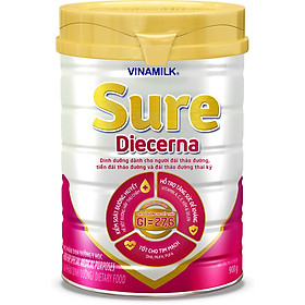 Sữa bột Dành Cho Người Tiểu Đường Vinamilk Sure Diacerna - 900g