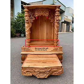 Mua Bàn thờ thần tài ông địa gỗ xoan 56 x 81cm