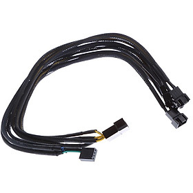 Computer PC 4- Power Cable Y 5-Splitter   Connector-Adapter