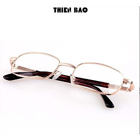 Kính lão thị, viễn thị Nam nữ trung niên tròng Thủy tinh chống xước KVN16 hàng đẹp toàn viền vàng GOLD loại I