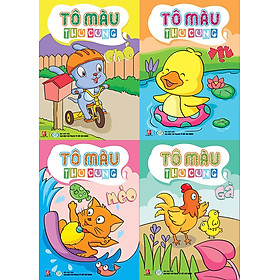 Bộ 4 cuốn Tô Màu Thú Cưng