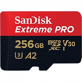 Thẻ Nhớ MicroSDXC SanDisk Extreme Pro V30 A2 256GB 200MB/s SDSQXCD-256G (New 2022) - Hàng Nhập Khẩu