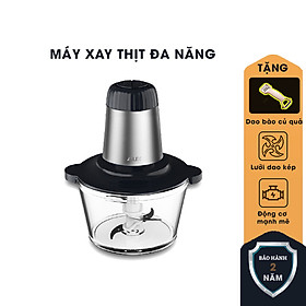 Mua Máy Xay Thịt Cá Thủy Tinh Đa Năng 2 Lưỡi Kép (2L) + Tặng dao bào củ quả