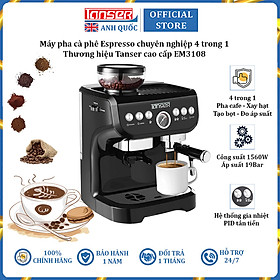 Mua Máy pha cà phê Espresso chuyên nghiệp 4 trong 1 Tanser EM3108  công suất 1560W  áp suất 19 bar