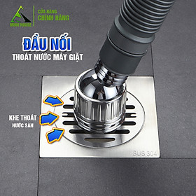 Mua Bộ thoát nước máy giặt  chậu rửa  thoát nước thải kiêm chống mùi hôi  ngăn côn trùng trào ngược  cổ xoay 360 độ  loại đứng có khe 2 đường thoát Minh House