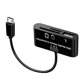 Đầu đọc thẻ nhớ đa năng tiện dụng TF OTG USB MicroSD dành cho nhiều dòng điện thoại hàng nhập khẩu PKCB DT1061