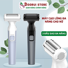 Máy cạo lông điện đa năng cho nữ Boorui SF2200 - Dao triệt lông phần tay, chân, nách, bikini.. thẩm mỹ cho phái đẹp - Hàng loại 1 - Xanh Trắng