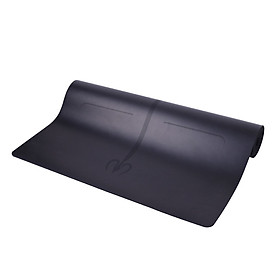 Thảm yoga định tuyến cao su PU dày 5mm (tặng túi đựng + Dây buộc thảm)