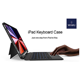 Bao da bàn phím cho iPad A16 Gen 11 , Pro 11inch M4 2024, iPad Pro 13inch M4 2024 , iPad Air 6 11inch M2, iPad Air 6 13inch , Air 11inch M3 , Air 13inch M3 có Trackpad hiệu WIWU Magtouch - Hàng chính hãng - iPad Pro 11 inch M4 2024
