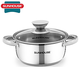 Mua NỒI INOX 3 ĐÁY SUNHOUSE 24CM SH22124 SỬ DỤNG TRÊN MỌI LOẠI BẾP