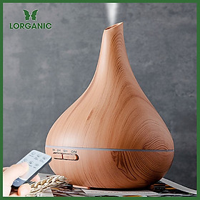 Máy khuếch tán/ máy xông tinh dầu bình tửu vân gỗ vàng