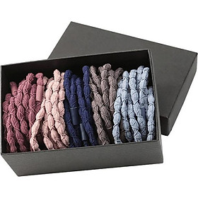 Sét 30 dây buộc tóc xoắn cao cấp xuất Nhật HD11 hộp giấy sang trọng