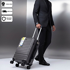 Vali kéo du lịch xách tay cao cấp Xbags Dark Titan Pro XB6104 khóa TSA chuẩn Mỹ USB tiện dụng, chống va đập size 20 sang trọng!