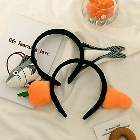 Bờm tóc con cá đáng yêu - cài tóc cà rốt cute
