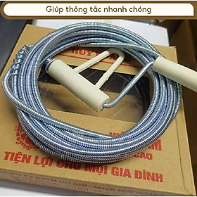 Mua Cuộn dây lò so dài 5M thông tắc đường ống quay bằng tay rất tiện