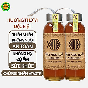 Mật ong ruồi nguyên chất - 2 chai 300ml, Loại mật ong thiên nhiên quý hiếm có hương vị khác biệt các loại mật, OGINBEE