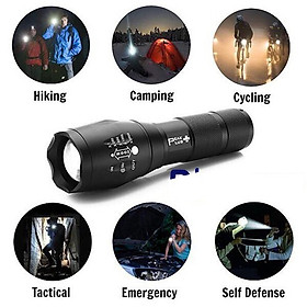 Mua Đèn pin led cầm tay chiếu xa siêu sáng cao cấp T6 hợp kim chống nước pin có thể sạc lại