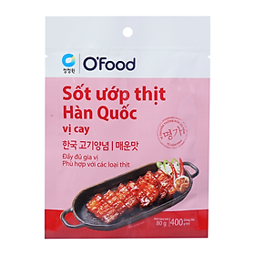 Sốt Ướp Thịt Hàn Quốc Vị Cay O food 80G