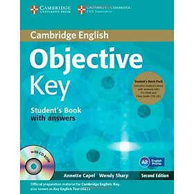 Nơi bán Objective Key Students Book Pack (Students Book with Answers with CD-ROM and Class Audio CDs(2)) - Giá Từ -1đ