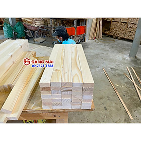 Mua  MS95  Thanh gỗ thông 2cm x 4cm x dài 50cm + láng mịn 4 mặt