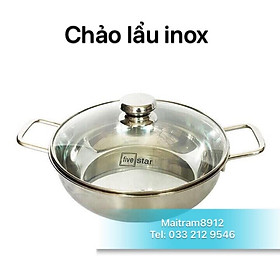 Mua Nồi chảo lẩu inox Fivestar 3 đáy từ size 24cm  26cm  28cm  32cm (24 cm  26 cm  28 cm  32 cm)  có loại lòng chống dính
