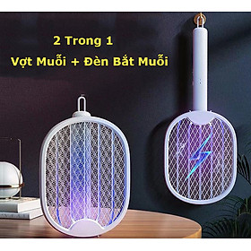 Vợt muỗi kết hợp đèn bắt muỗi đa năng