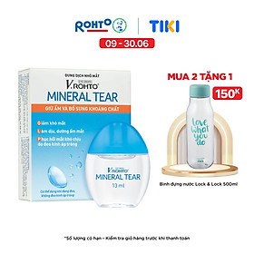 Nước nhỏ mắt giữ ẩm & bổ sung khoáng chất V.Rohto Mineral Tear 13ml
