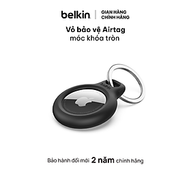 Vỏ Bảo Vệ Airtag Belkin Có Móc Khóa Tròn - Hàng Chính Hãng - F8W973bt
