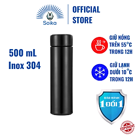 Bình Giữ Nhiệt SOIKA SB04500 Bằng Thép Không Gỉ Inox 304 500ml Nhiều Màu