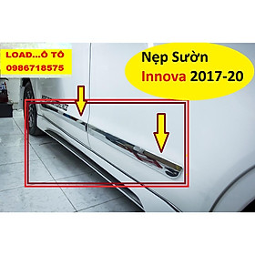 NẸP SƯỜN, NẸP HÔNG XE INNOVA 2022-2017 Nhựa ABS Mạ Crom Sáng