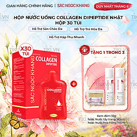 [NEW] Nước uống đẹp da Collagen Dipeptide Sắc Ngọc Khang tinh khiết nhập khẩu từ Nhật Bản, đạt chuẩn hàm lượng hấp thụ nhanh & vượt trội giúp trẻ hóa làn da - săn chắc và sáng mịn