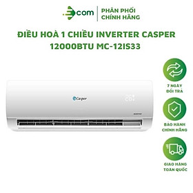 Máy lạnh 1 chiều Casper Inverter 12000BTU (1.5HP) MC-12IS33  ( Model 2022 ) - Hàng chính hãng  (Giao hàng toàn quốc )