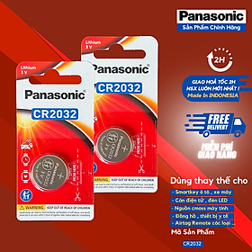 2 Vỉ Pin Panasonic CR2032 ( CR 2032/1PT x 2 Vỉ ) Lithium 3V Chính Hãng