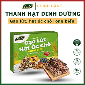 Thanh gạo lứt hạt óc chó rong biển FnV hộp 180g