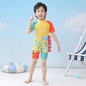 Set đồ bơi liền thân ngắn tay cho bé trai bé gái nhiều họa tiết nhiều màu cao cấp ( kèm nón bơi chống lạnh cho bé )