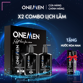 Combo 2 Sữa Tắm Gội Hương Nước Hoa 3IN1 Aromatic Shower Gel ONEMEN 330ml