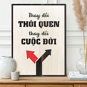 Mua Tranh tạo động lực TBIG066 - Thay đổi thói quen thay đổi cuộc đời