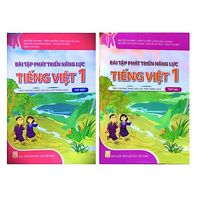 Sách - Combo Bài tập phát triển năng lực môn Tiếng Việt lớp 1 (2 tập) - Theo chương trình giáo dục phổ thông 2018